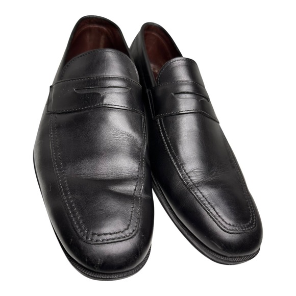 Allen Edmonds Georgetown Penny Loafer Black Leather Men Sz 10 D Dress Shoes Work